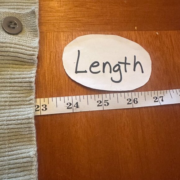 Ribbed Sage Green Button-Down Cardigan With Cutout Shoulder Detail S - Picture 6 of 6